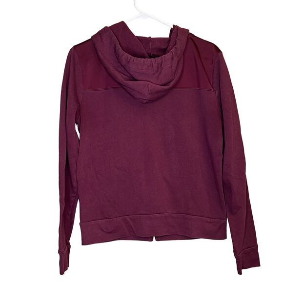 Vintage Y2k 1990's PINK Burgandy Floral Dog Long Sleeve Full Zip Hoodie Medium - Picture 13 of 16